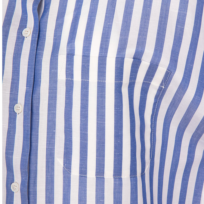 KLENIA BATWING SLEEVE BLOUSE Woman White Light blue