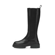 KNEE BOOTS WITH ELASTIC BAND Woman Black KNEE BOOTS WITH ELASTIC BAND Woman Black