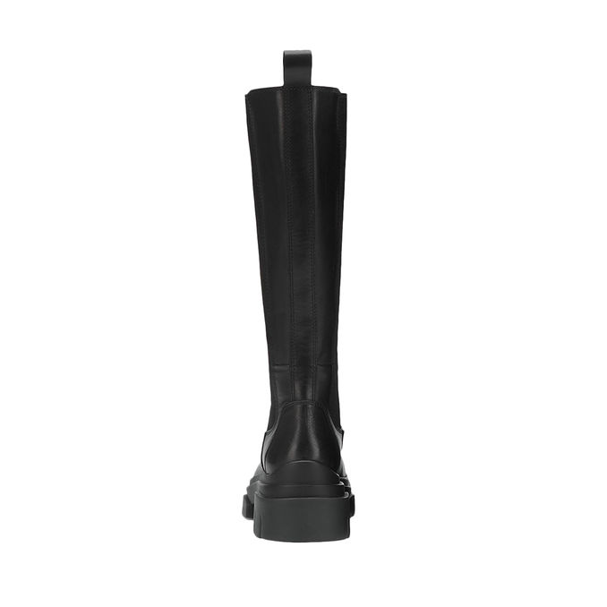 KNEE BOOTS WITH ELASTIC BAND Woman Black