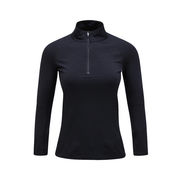KNIT 1/2 ZIP MAGIC Woman Black  KNIT 1/2 ZIP MAGIC Woman Black