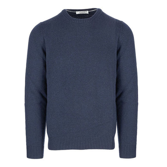 KNIT PARICOLLO Man Blue Navy