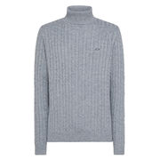 KNIT TURLE CABLE MISTO Man Grey KNIT TURLE CABLE MISTO Man Grey