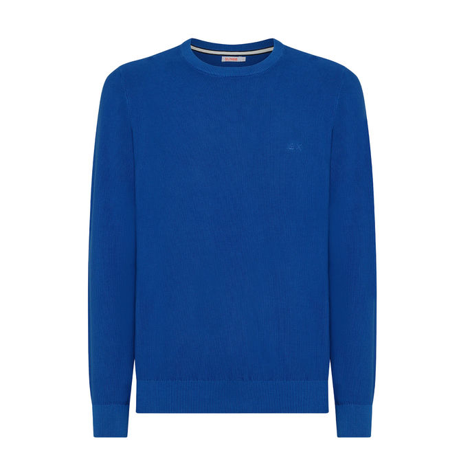 KNITWEAR ROUND VINTAGE Man Blue