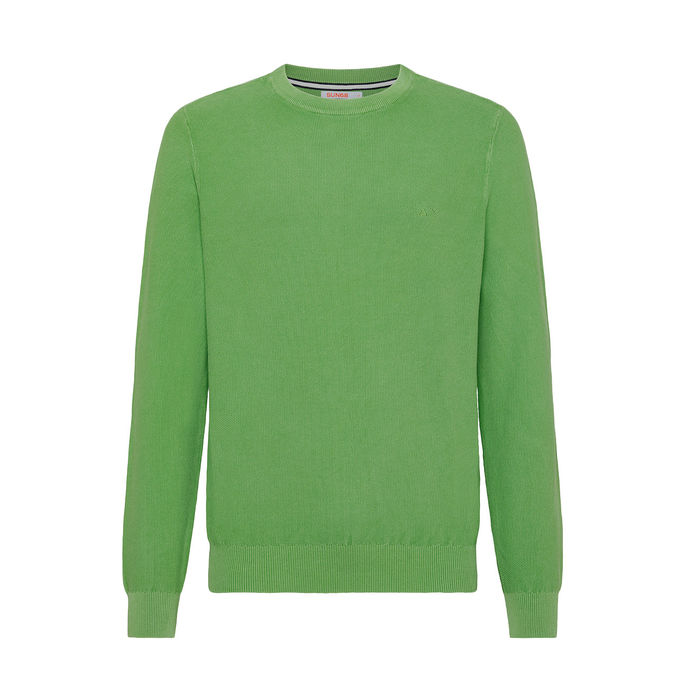 KNITWEAR ROUND VINTAGE Man Light Green