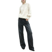 LACE STITCH KNIT SWEATER LACE STITCH KNIT SWEATER