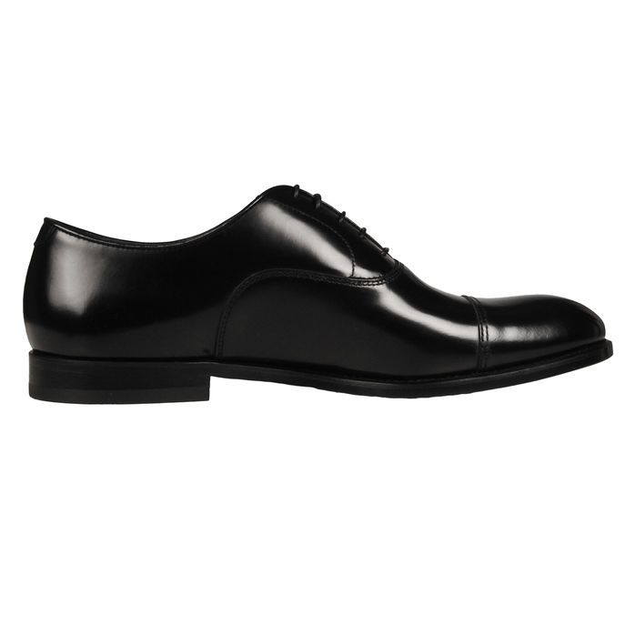 LACED SHOES OXFORD CAP TOE Man Black