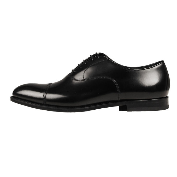 LACED SHOES OXFORD CAP TOE Man Black