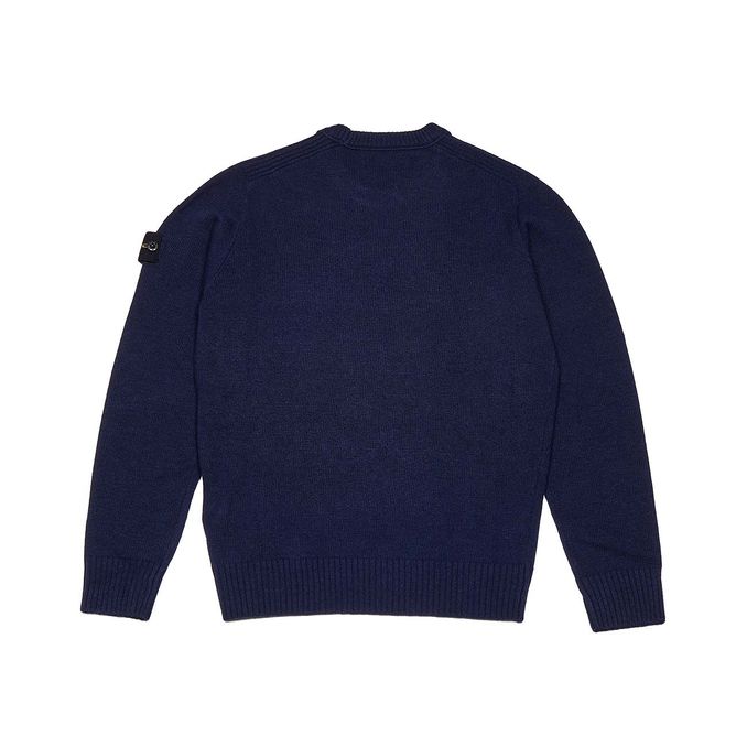 LAMBSWOOL ROUNDNECK JUMPER Kids Blu Marine