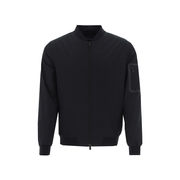 HERNO BOMBER ZIP LAMINAR LINE GORE WINDSTOPPER Man Blue