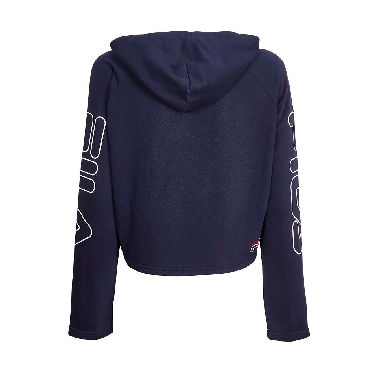 cropped hoodie blue