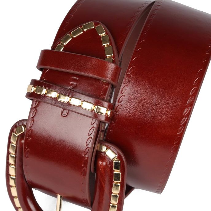 LEATHER BELT Woman Brown