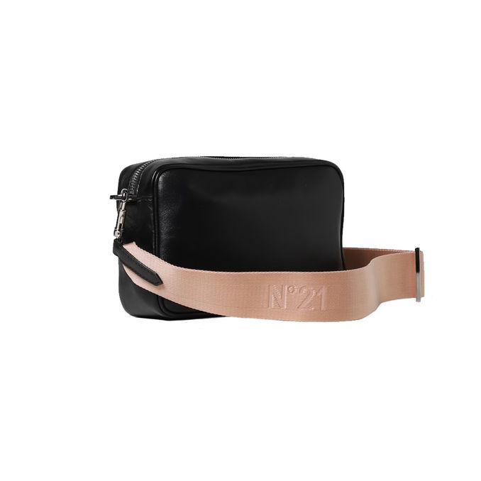 LEATHER CAMERA BAG Woman Black