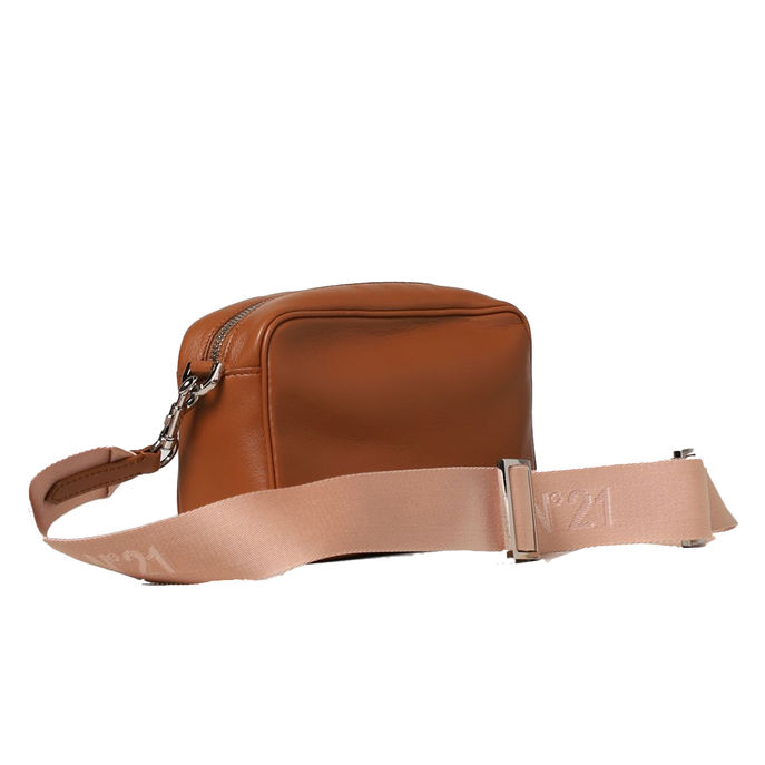 LEATHER CAMERA BAG Woman Brown