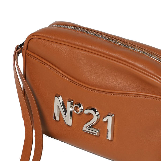 LEATHER CAMERA BAG Woman Brown