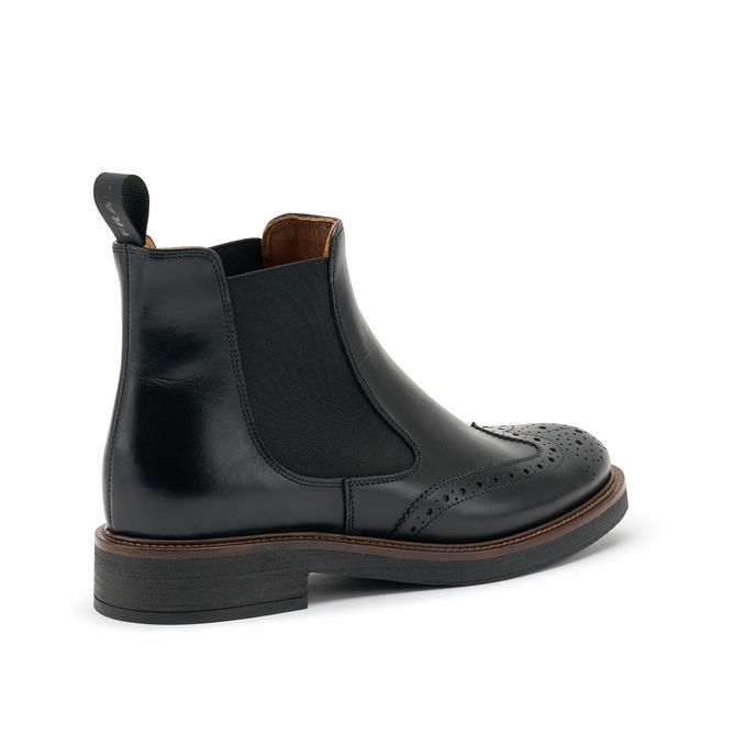 LEATHER CHELSEA BOOTS Women’s Black