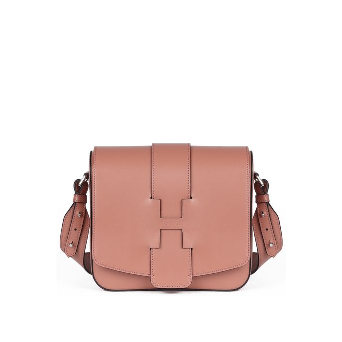 pink leather crossbody bags