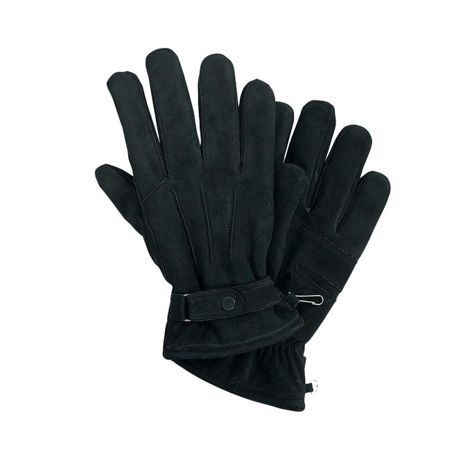 LEATHER GLOVES THINSULATE Man Black