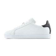 LEATHER LACE-UP SHOES Man White Black LEATHER LACE-UP SHOES Man White Black