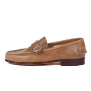 LEATHER LOAFER WITH BUCKLE Man Dove gray LEATHER LOAFER WITH BUCKLE Man Dove gray