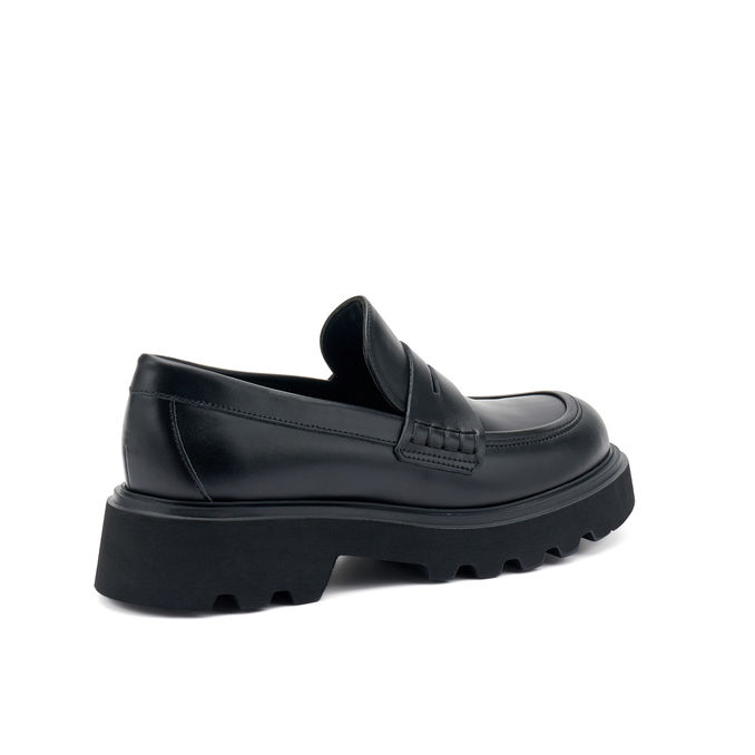 LEATHER LOAFERS Women Black