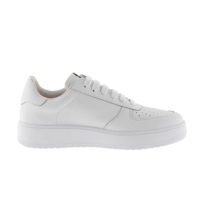 LEATHER MADRID SNEAKER Man Blanco