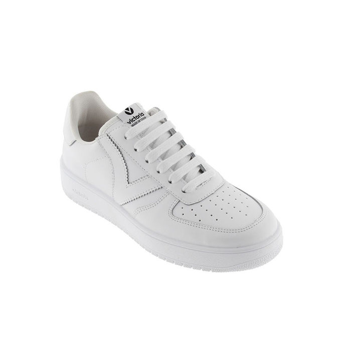 LEATHER MADRID SNEAKER Man Blanco
