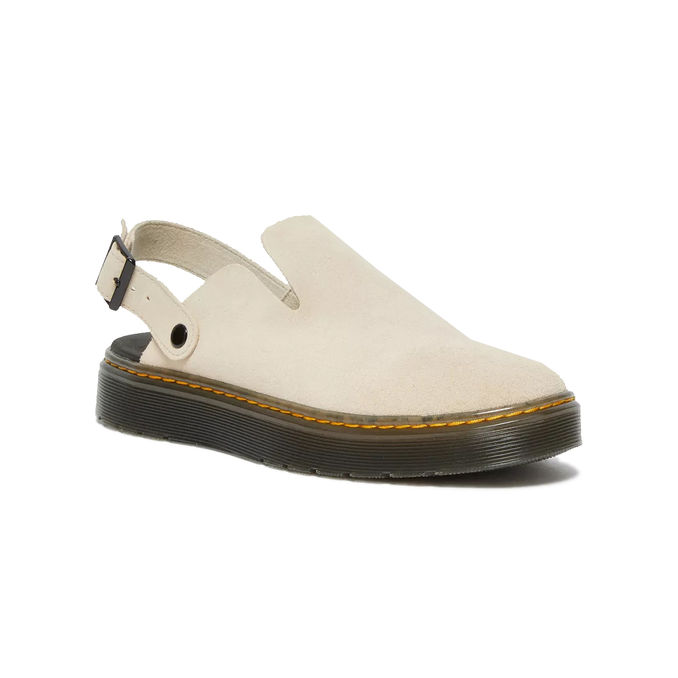 LEATHER MULES CARLSON Woman Warm Sand and H Suede