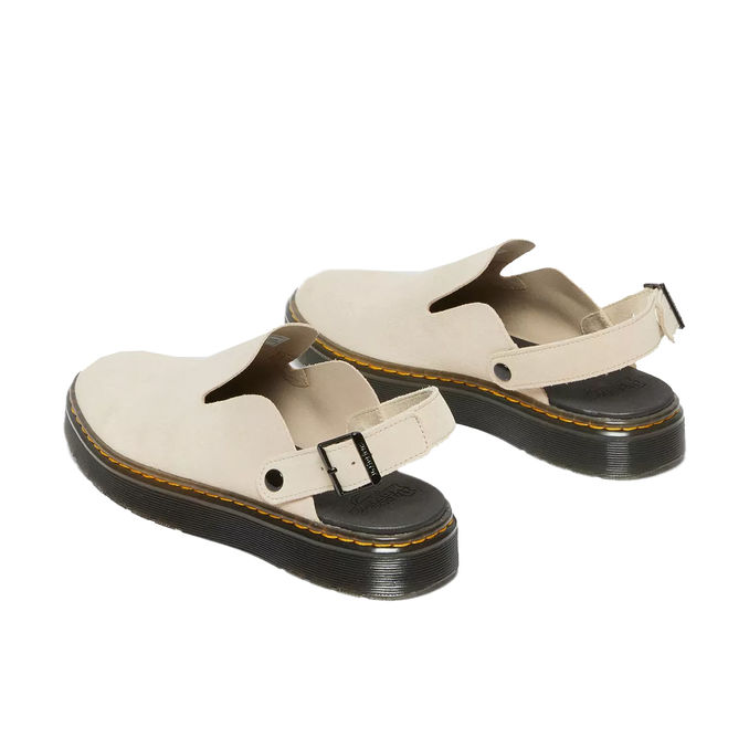 LEATHER MULES CARLSON Woman Warm Sand and H Suede