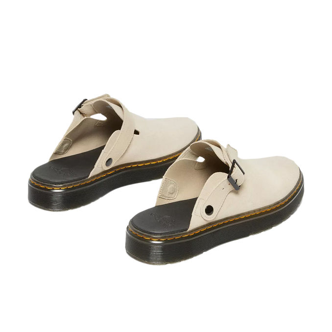 LEATHER MULES CARLSON Woman Warm Sand and H Suede