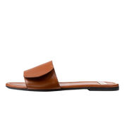 LEATHER SLIPPER WITH LOGO Woman Leather LEATHER SLIPPER WITH LOGO Woman Leather