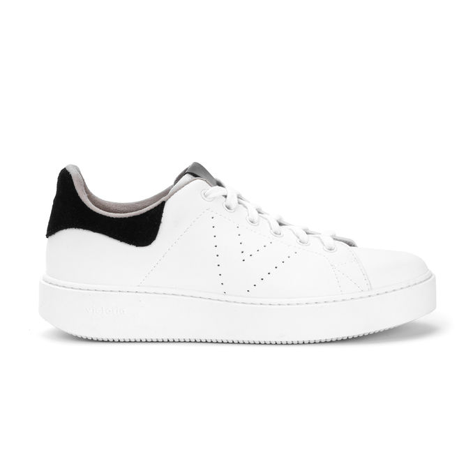 LEATHER SNEAKER UTOPIA Woman Negro