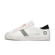 LEATHER SNEAKERS HILL LOW GLAM Woman White Black LEATHER SNEAKERS HILL LOW GLAM Woman White Black