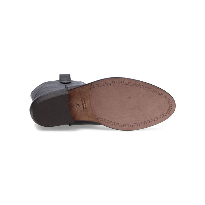 LEATHER TEXAN BOOTS MID-LENGHT Woman Black