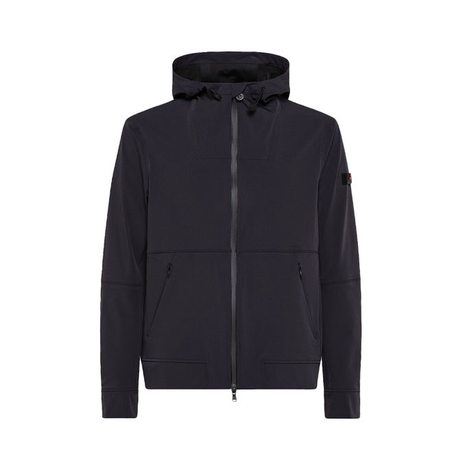 LEMBATA WATER REPELLENT HOODED JACKET Man Navy blue