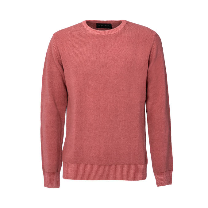 LEO LAMBSWOLL PULLOVER Man Rosso