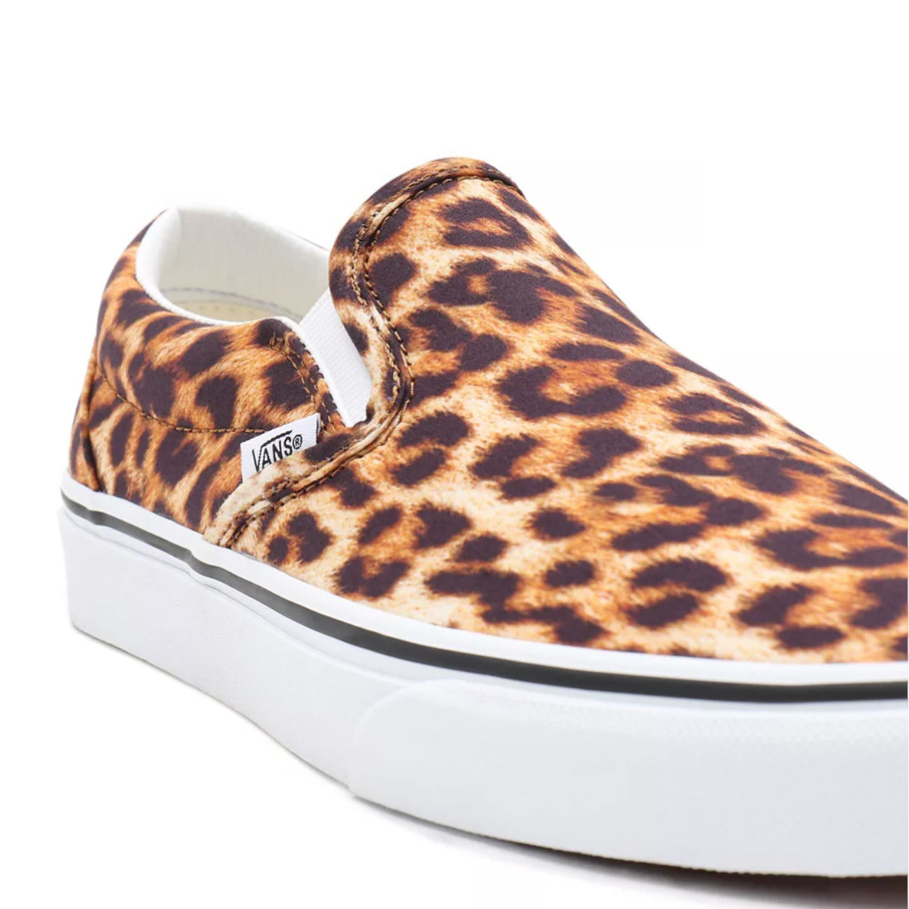 Vans Leopard Classic Slip On Sneaker Unisex Black True White Mascheroni Store
