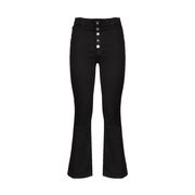 LILLIE HIGH RISECROP FLARE JEANS Woman Black LILLIE HIGH RISECROP FLARE JEANS Woman Black