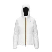 LILY WARM DOUBLE JACKET Woman White Black Pure LILY WARM DOUBLE JACKET Woman White Black Pure