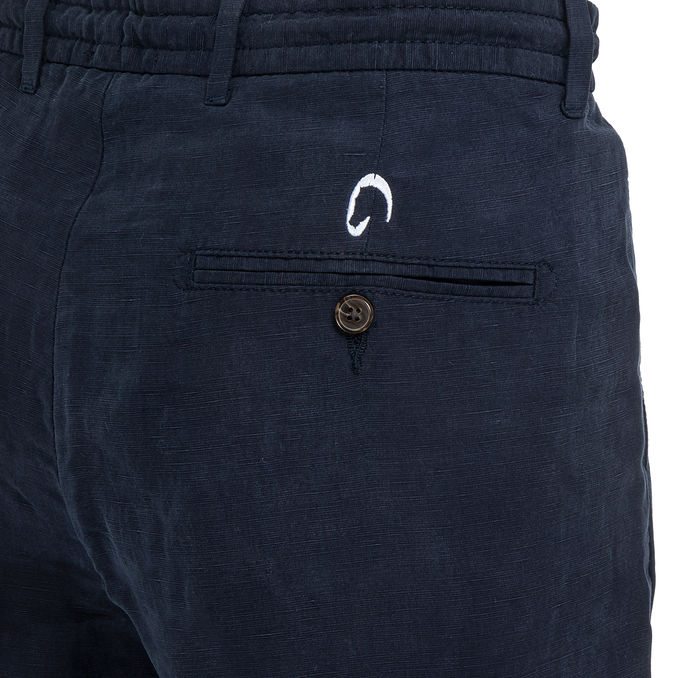 LINEN BERMUDA Man Navyblue