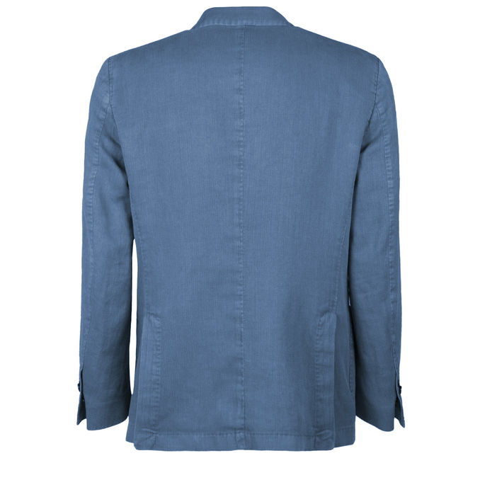LINEN JACKET Man Bluette