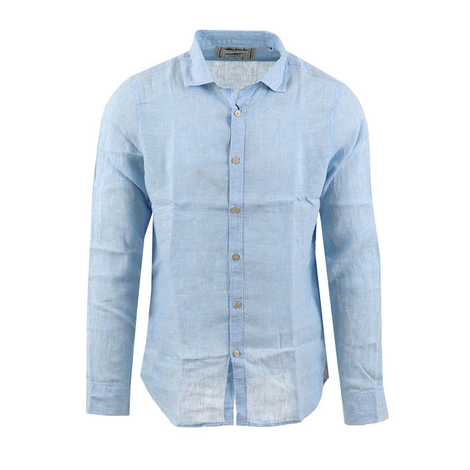 LINEN SHIRT Man Light Blue