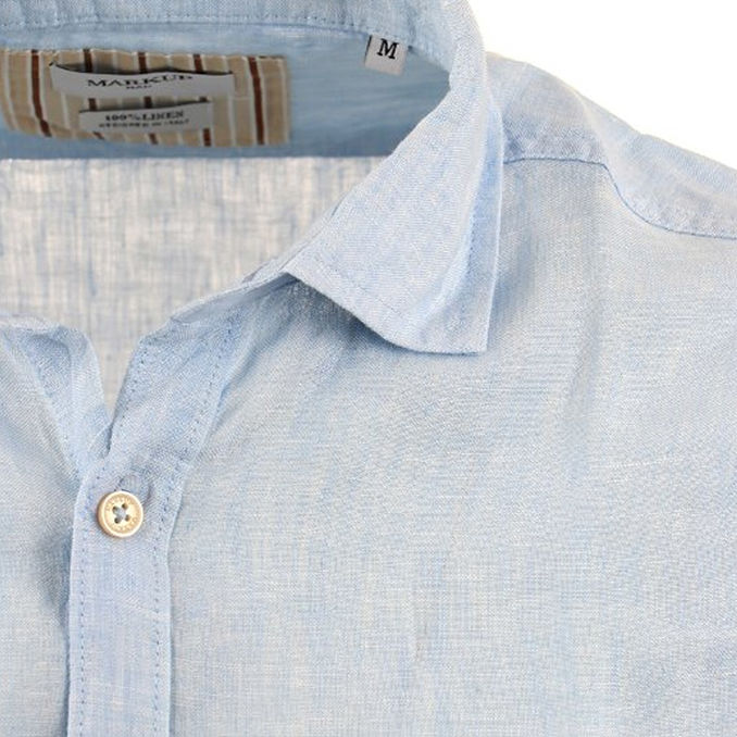 LINEN SHIRT Man Light Blue