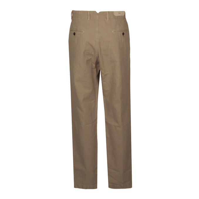 LINEN TROUSERS Man Beige Camel