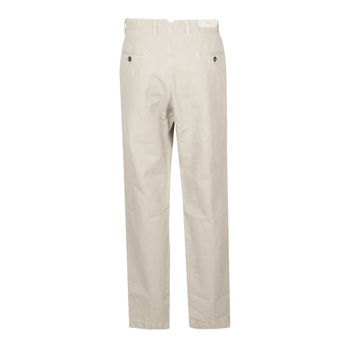 LINEN TROUSERS Man Cream