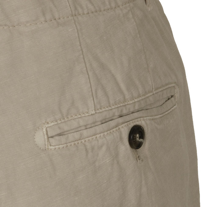 LINEN TROUSERS Man Green Sage