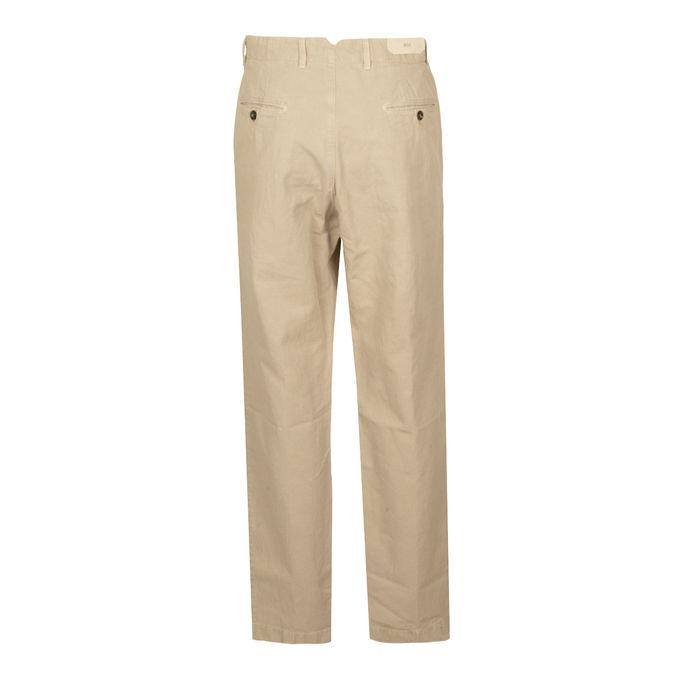 LINEN TROUSERS Man Light Beige