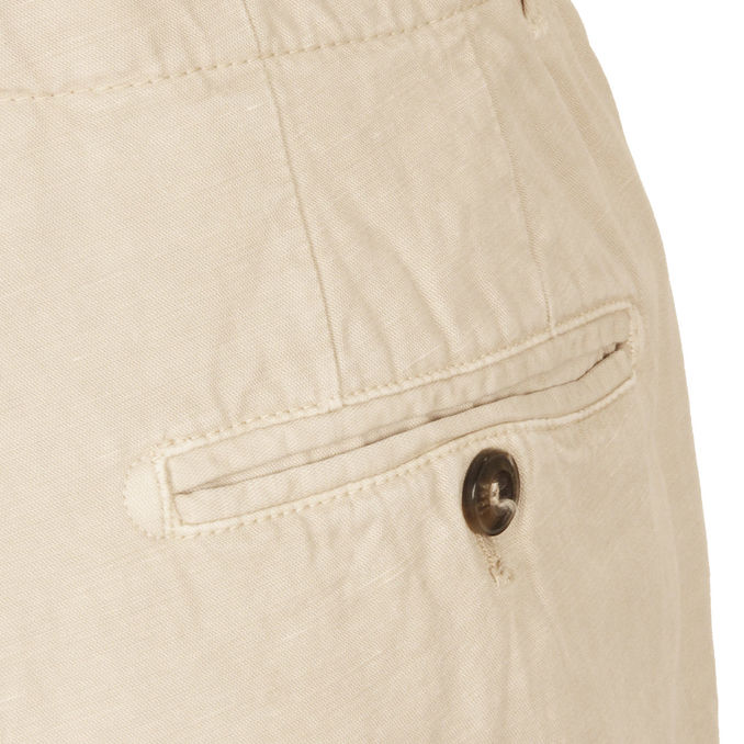 LINEN TROUSERS Man Light Beige