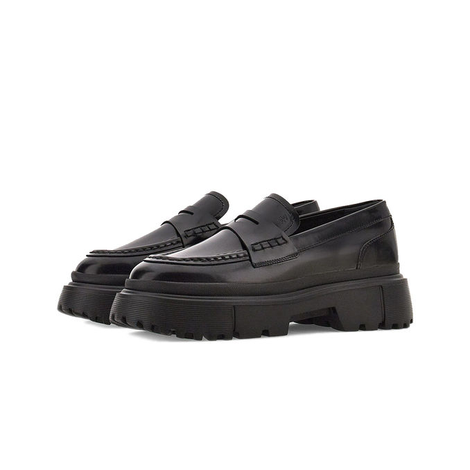 LOAFERS H619 Woman Black