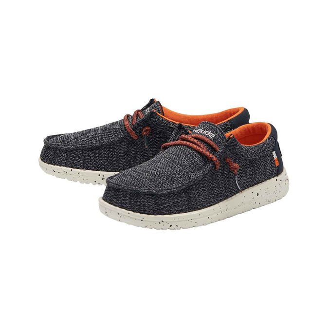 LOAFERS WALLY YOUTH Kid Taupe Ocean Blue