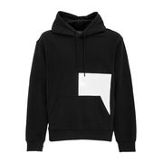LOGO COLOR BLOCK HOODIE Man Beh Black LOGO COLOR BLOCK HOODIE Man Beh Black